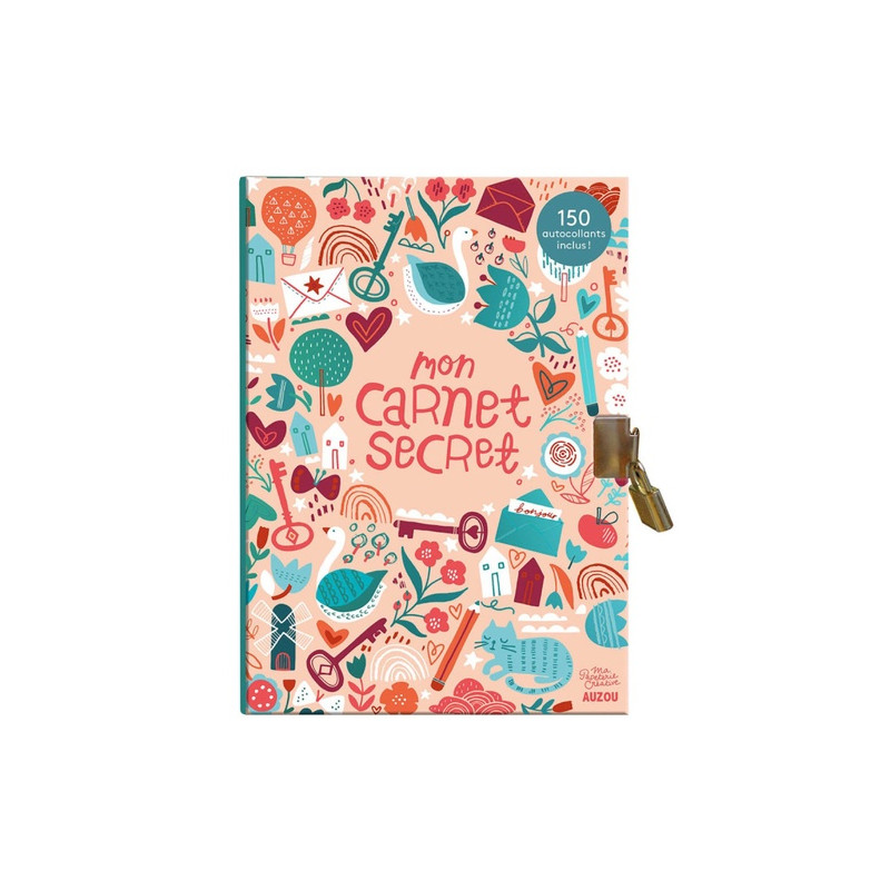Mon carnet secret - Avec 150 autocollants inclus - Dès 3 ans - Grand Format - Librairie de France