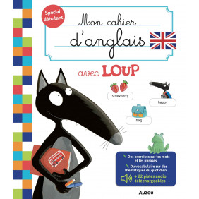 Mon cahier d'anglais avec Loup - Dès 5 ans - Grand Format - Librairie de France