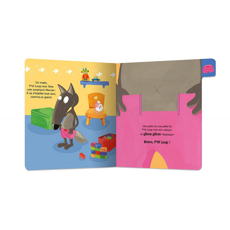 P'tit Loup - P'tit Loup apprend à s'habiller - 2-4 ans - Album - Librairie de France