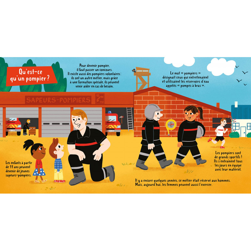 Les pompiers - 0-3 ans - Album - Librairie de France
