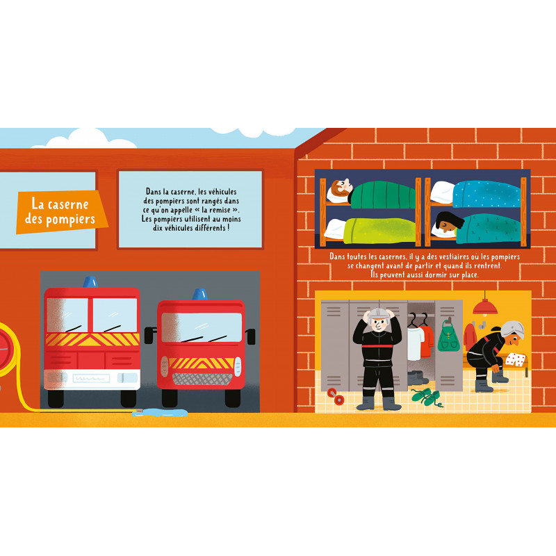 Les pompiers - 0-3 ans - Album - Librairie de France