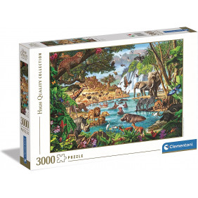 African Waterhole 3000 pièces - Adulte Puzzle Paysage - Dès 10 ans - Librairie de France