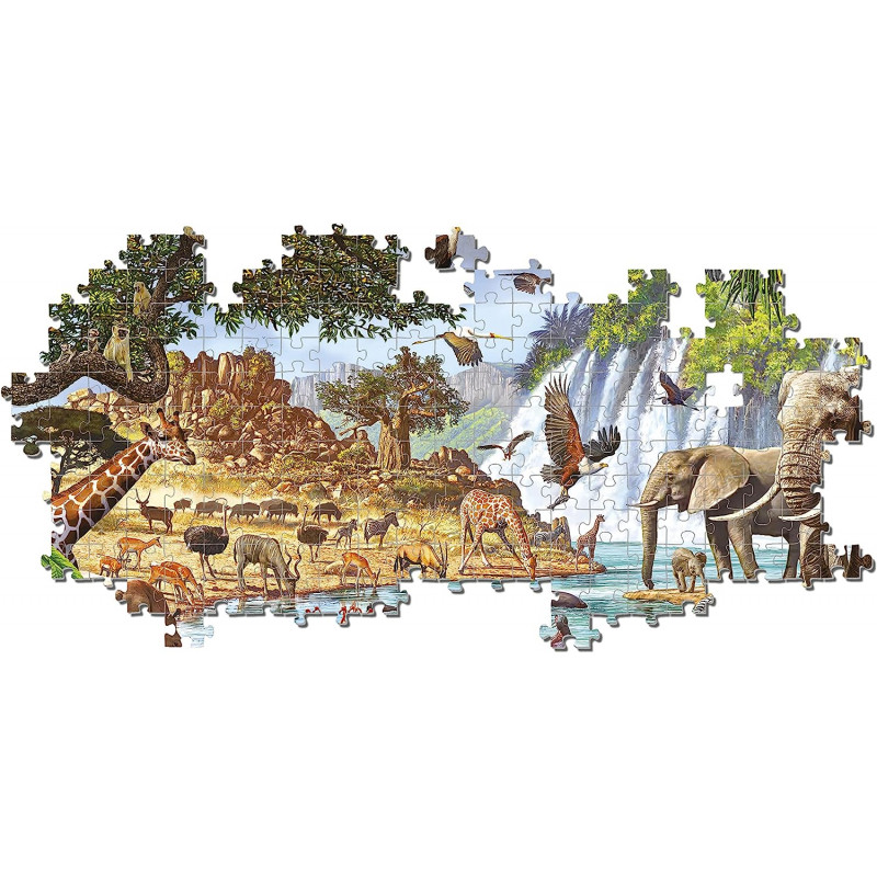 African Waterhole 3000 pièces - Adulte Puzzle Paysage - Dès 10 ans - Librairie de France