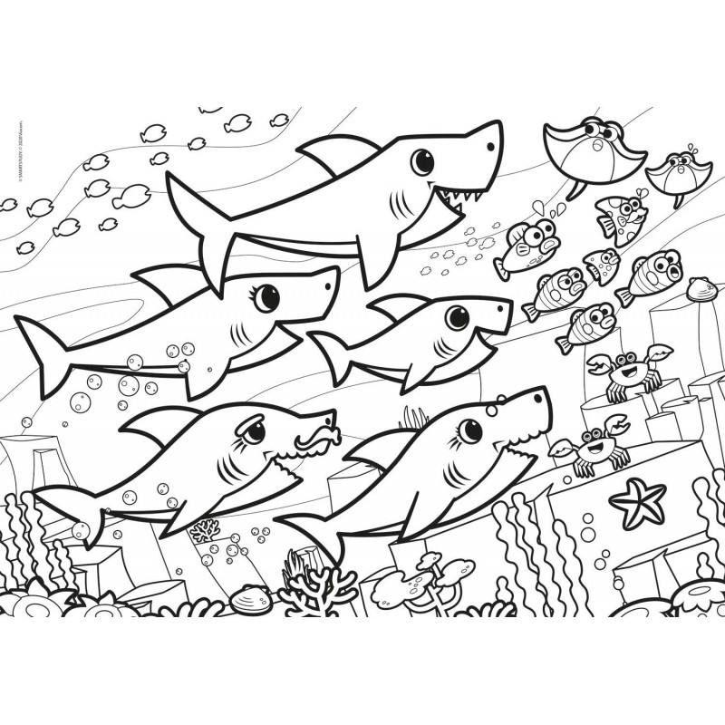 Baby Shark - 60 pièces - Puzzle - 5-7 ans - Librairie de France