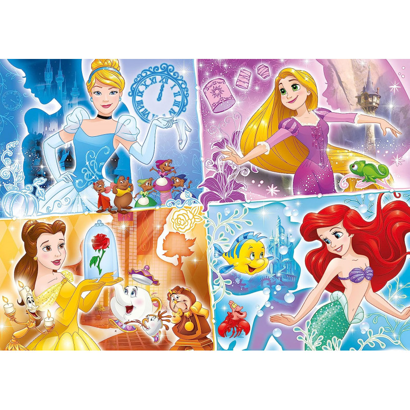 Supercolor Puzzle-Princess-20+60+100+180 pièces - 3-6 ans - Librairie de France