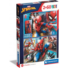 Puzzle-Spider-Man-2 x 60 piéces - 5-8 ans - Librairie de France