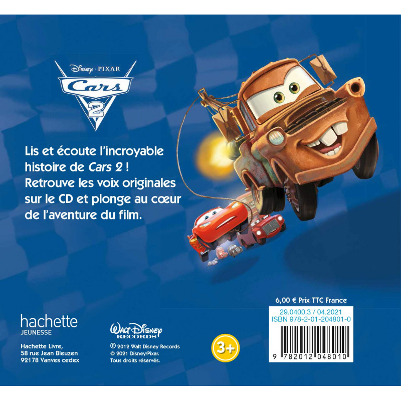 Cars 2 - avec 1 CD audio - Album - Librairie de France