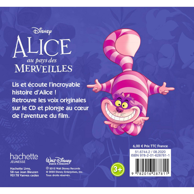 Alice au pays des merveilles - avec 1 CD audio MP3 - 4-5 ans - Album - Librairie de France