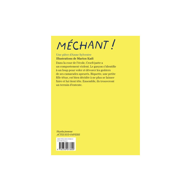 Méchant ! - Dès 5 ans - Poche - Librairie de France