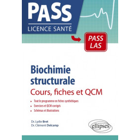 Biochimie structurale - Cours, fiches et QCM - Grand Format