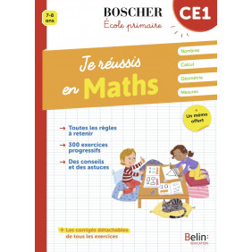 Je réussis en maths CE1 - Grand Format
Edition 2021 - Librairie de France