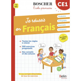 Je réussis en français CE1 - Edition 2021 - Grand Format - Librairie de France