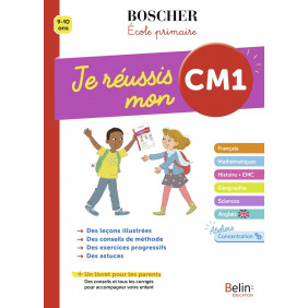 Je réussis mon CM1 - Edition 2020 - Grand Format - Librairie de France