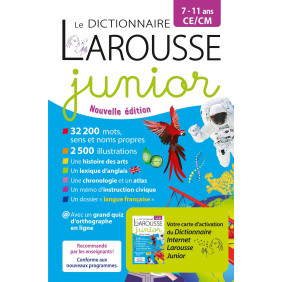 Le dictionnaire Larousse junior CE/CM - 7 à 11 ans - Grand Format - Librairie de France