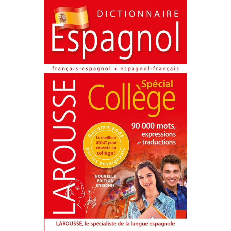 Dictionnaire français-espagnol et espagnol-français - Spécial collège - Grand Format - Librairie de France