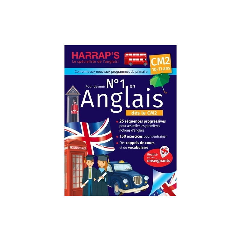Anglais CM2 - 10 à 11 ans - Grand Format - Librairie de France