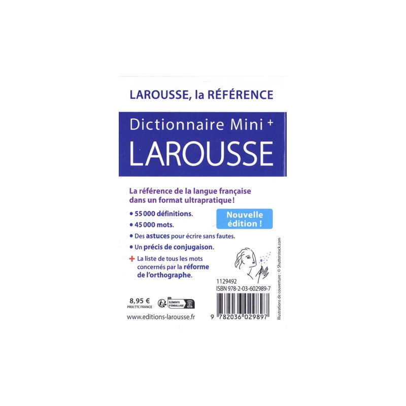 Dictionnaire Larousse Mini + - Edition 2023 - Poche - Librairie de France