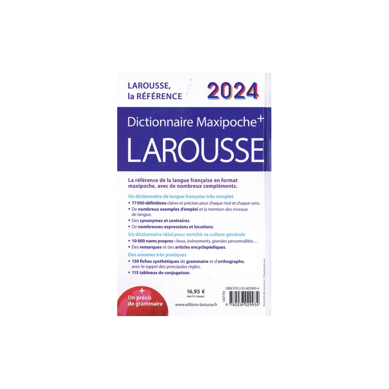 ictionnaire Maxipoche + - Edition 2024 - Grand Format - Librairie de France