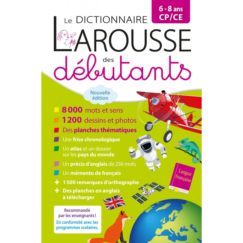 Le dictionnaire Larousse des débutants CP/CE - 6 à 8 ans - Grand Format - Librairie de France