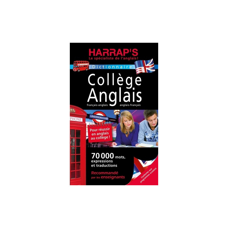 Dictionnaire Harrap's Collège Anglais - Français-anglais / anglais-français - Grand Format - Librairie de France