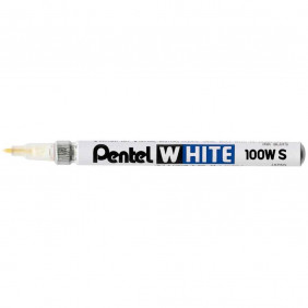 PENTEL - 3 Marqueurs permanent - Pointe ogive 1.0 mm - Blanc