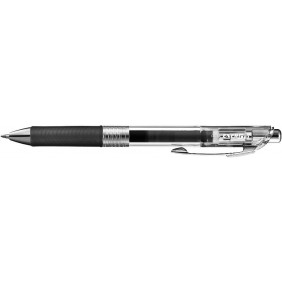 Pentel Stylo roller - Avec mécanisme à poussoir - 0.7 mm - Noir