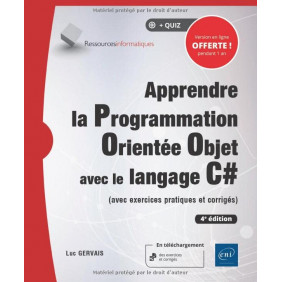 Apprendre la Programmation Orientée Objet avec le langage C 4e édition - Grand Format