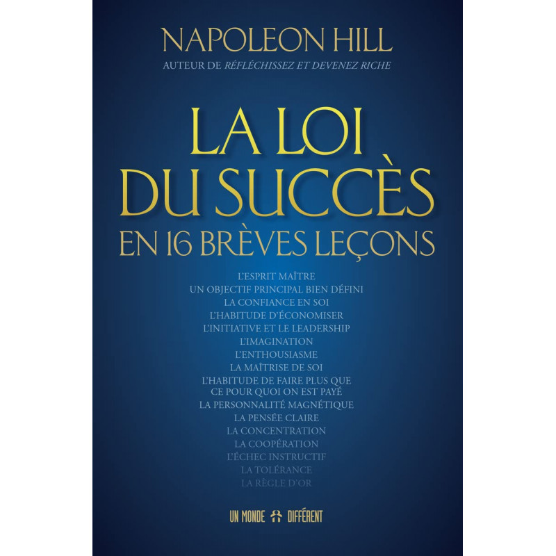 La loi du succès en 16 brèves leçons - Grand Format - Librairie de France