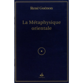 La Métaphysique orientale - Grand Format - Librairie de France