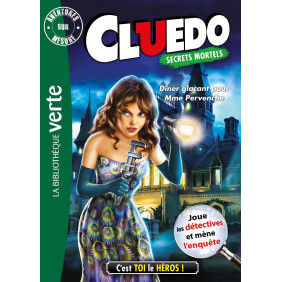 Aventures sur mesure - Cluedo Tome 18 : Dîner glaçant pour Mme Pervenche - Poche - Dès 10 ans