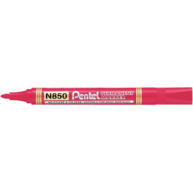 Pentel N850-B - Marqueurs permanents pointe conique moyenne - Rouge