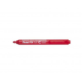 PENTEL Marqueur permanent rétractable - NXS15 - Rouge