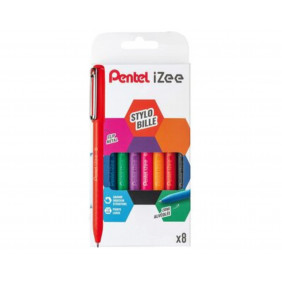 Pentel iZee BX460/8 - Stylo à bille - Pointe 1 mm