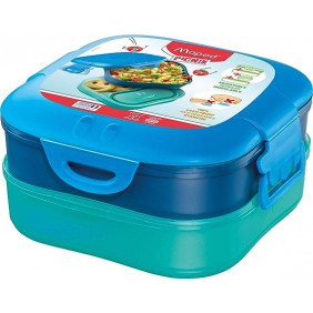 Boîte à déjeuner 3en1 concept enfants bleu-turquoise 1,4 L