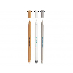 M&G - Stylo Gel effaçable - Koala gris - Encre bleue - 0.5mm, l'unité