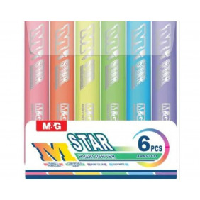 M&G - 6 Triangle Jumbo Surligneur - V7671 - Bleu