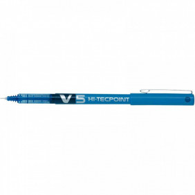 PILOT V5 - Hi-Tecpoint Rollerball Pen - 0.5 mm - Bleu