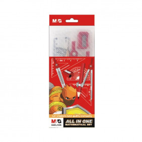 M&G - Set de dessin - Boite Plastique - Ensemble géométrique - L1305