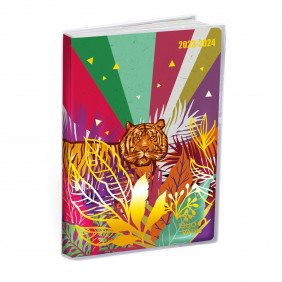 Agendas année scolaire - EUROTEXTAGENDA - Journalier - 12x17cm - Jungle spirit - Année 2023-2024