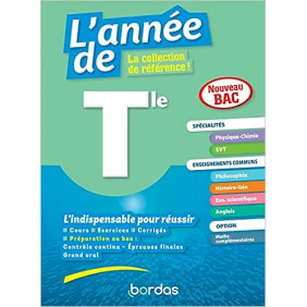 L'année de Tle spécialités physique-chimie / maths + enseignements communs - Grand Format Edition 2023
