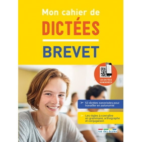 Mon cahier de dictées brevet - Grand Format