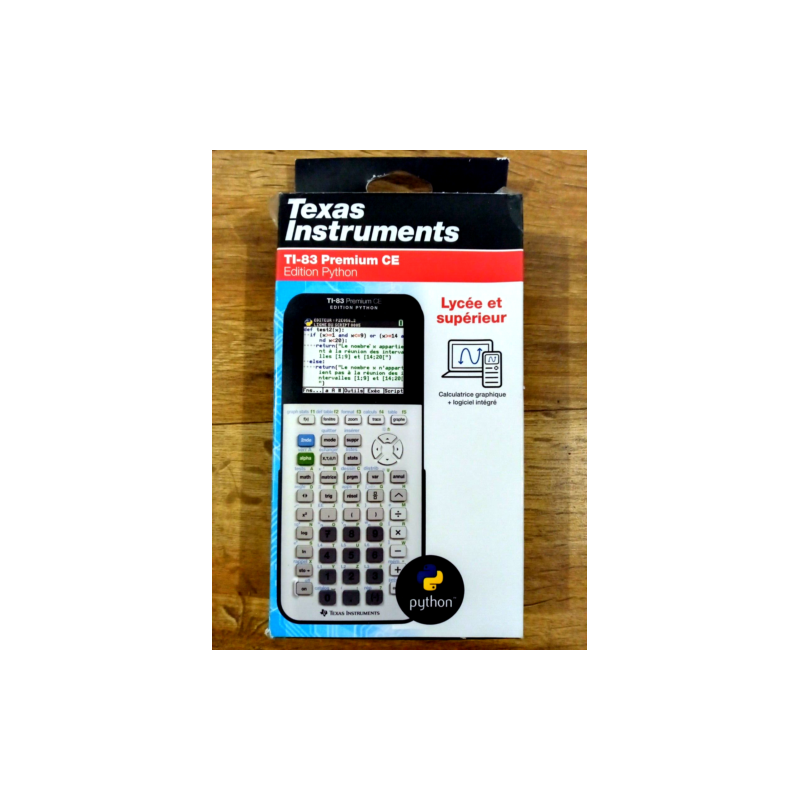 Calculatrice TI‑83 Premium CE Edition Python