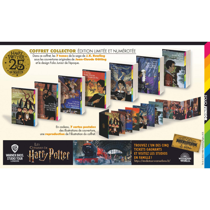 Coffret Harry Potter - 8-11 ans - Poche - Librairie de France