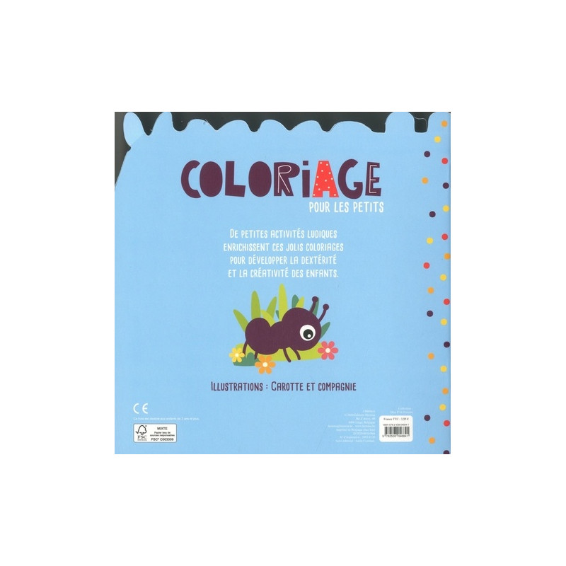 Le potager - Coloriage pour les petits - 6-8 ans - Album - Librairie de France