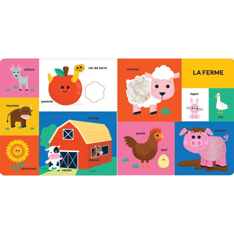 Mon petit univers à toucher - Mes 100 premiers mots - Dès 2 ans - Album - Librairie de France