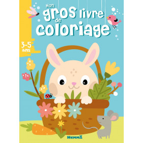 Mon gros livre de coloriage Lapin panier - 6-8 ans - Grand Format - Librairie de France