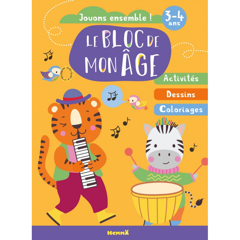 Le bloc de mon âge - Jouons ensemble ! - Activités - Dès 3-4 ans - Album - Librairie de France