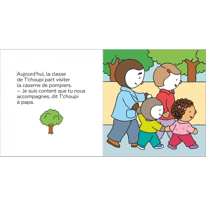 T'choupi visite la caserne de pompiers - 6-8 ans - Album - Librairie de France