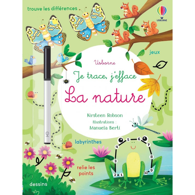 La nature - Avec un feutre effaçable - 6-8 ans - Album - Librairie de France