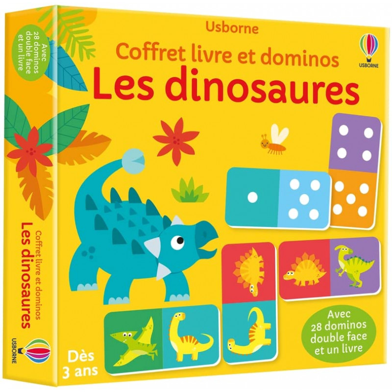 Les dinosaures - Avec 28 dominos double face et un livre - 3-5 ans - Librairie de France